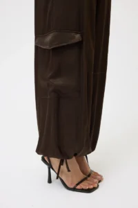 PANTALONE CARGO IN TESSUTO FLUIDO -PINK MEMORIES - immagine 3