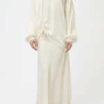CAMICIA IN SATIN CON DRAPPEGGIO-PINK MEMORIES