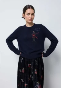MAGLIA GIROCOLLO CON COSTE FONDO E POLSI - NEIRAMI