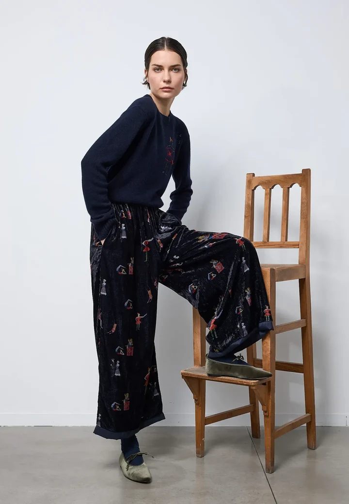 W6NP318CV.CV-CI-A PANTALONE VELLUTO CIRCO - NEIRAMI - immagine 1