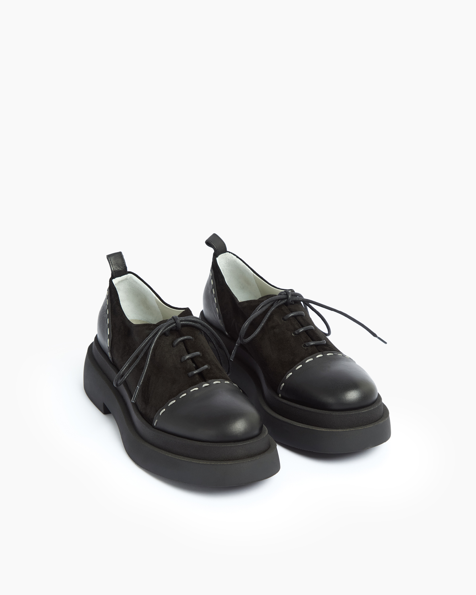 X26I10812-004TZ NERO NERO2 SCARPA STRINGATA - MALLONI - immagine 1