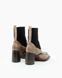 STIVALETTO BICOLOR TACCO A ROCCHETTO - MALLONI - immagine 5