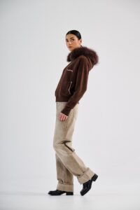 BOMBER  IN MAGLIA CON CAPPUCCIO MONTEREGGI-ART 64940 - immagine 3