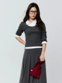 MINI CROSS BOW BAG - PLEATS MAMA - immagine 4
