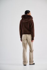 BOMBER  IN MAGLIA CON CAPPUCCIO MONTEREGGI-ART 64940 - immagine 4